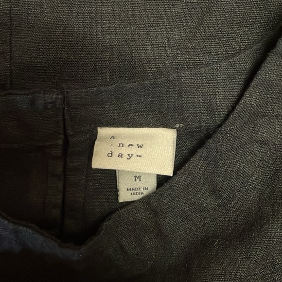 A new day Elegant Black Sleeveless linenDress( size m) - Picture 3 of 6
